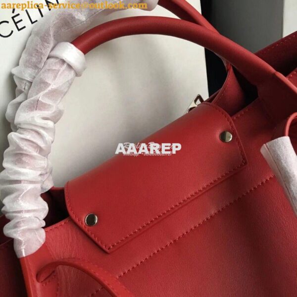 Replica Celine Big Bag With Long Strap In Smooth Calfskin Red 183313 11