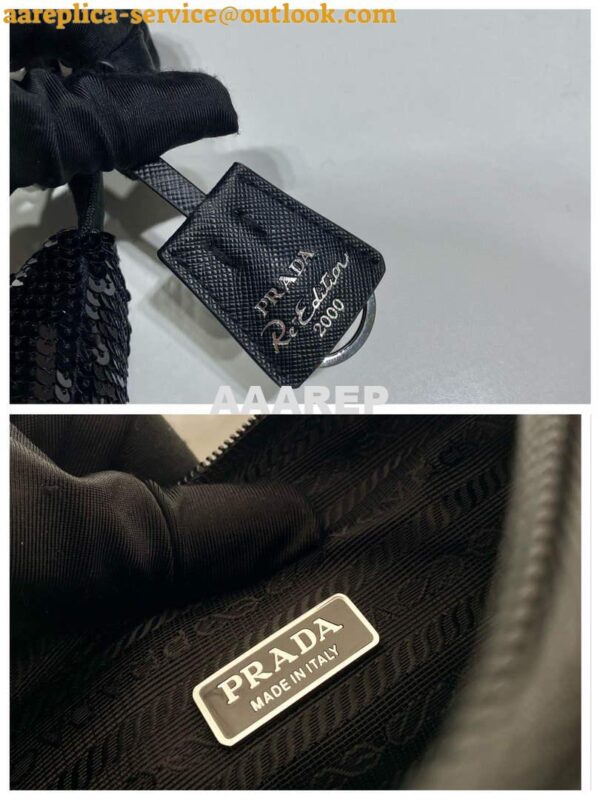 Replica Prada 1NE515 Re-Edition 2000 Re-Nylon mini-bag Black 9