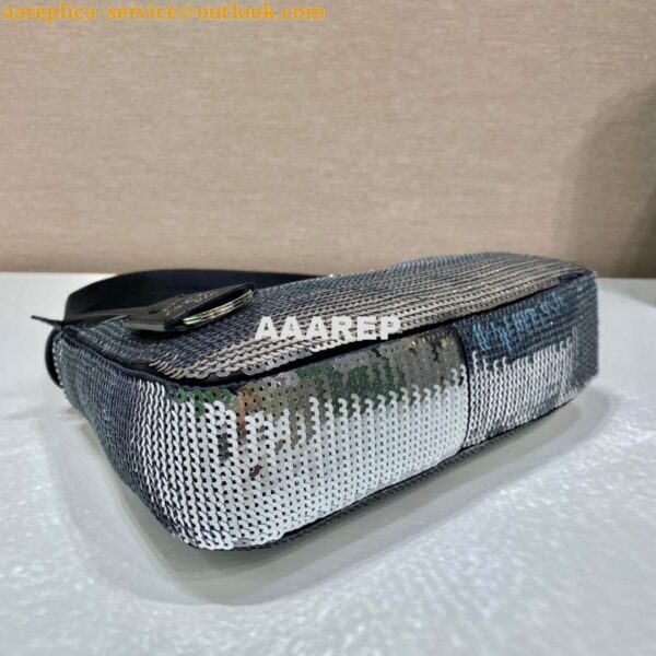 Replica Prada 1NE515 Re-Edition 2000 Re-Nylon mini-bag Silver 5