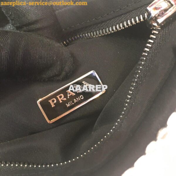 Replica Prada Satin Handbag with Decoration 1BA253 Crystals 11