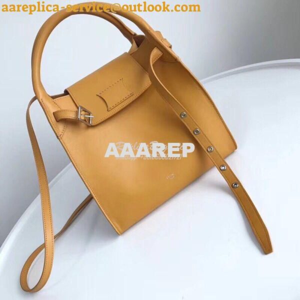 Replica Celine Big Bag With Long Strap In Smooth Calfskin Yellow 18331 7