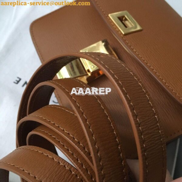 Replica Celine Classic Box Bag in Calfskin with Cork Effect Brown 15