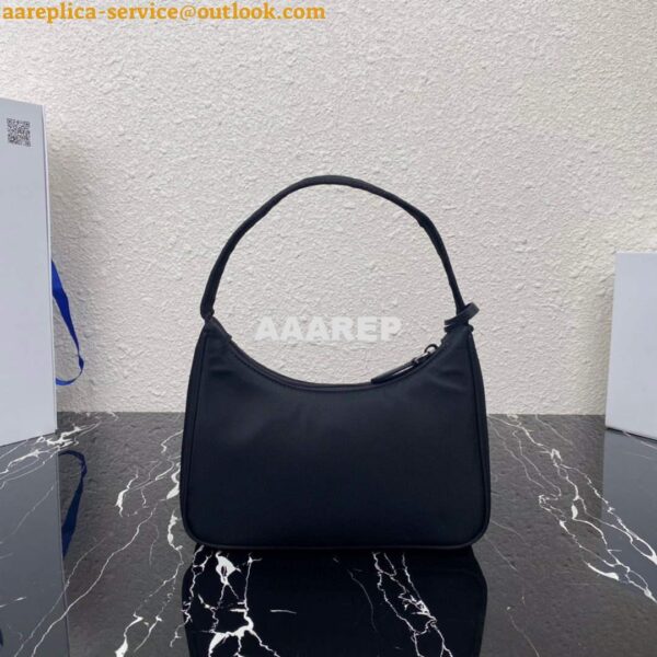 Replica Prada 1NE515 Re-Nylon Re-Edition 2000 mini-bag black red 4