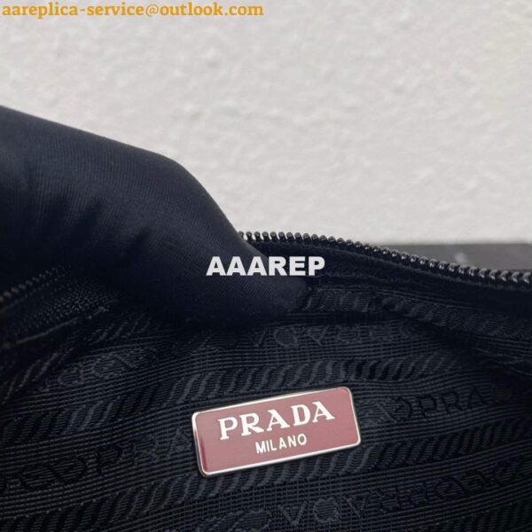 Replica Prada 1NE515 Re-Nylon Re-Edition 2000 mini-bag black red 10