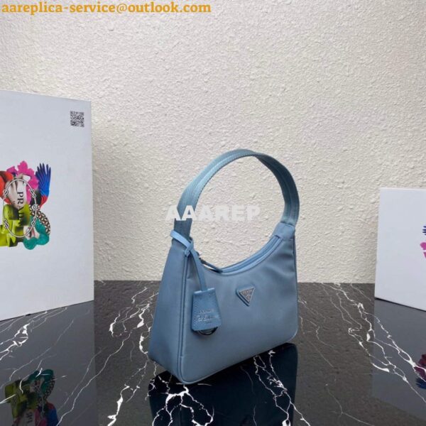 Replica Prada 1NE515 Re-Nylon Re-Edition 2000 mini-bag Blue 4