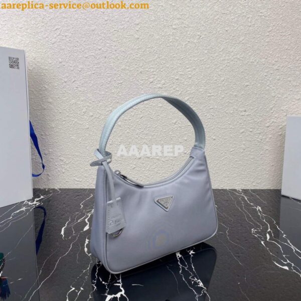 Replica Prada 1NE515 Re-Nylon Re-Edition 2000 mini-bag Light Blue 3