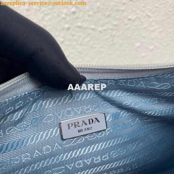 Replica Prada 1NE515 Re-Nylon Re-Edition 2000 mini-bag Light Blue 10