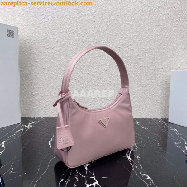 Replica Prada 1NE515 Re-Nylon Re-Edition 2000 mini-bag Light Pink 4