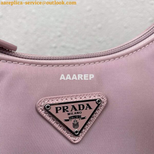 Replica Prada 1NE515 Re-Nylon Re-Edition 2000 mini-bag Light Pink 5