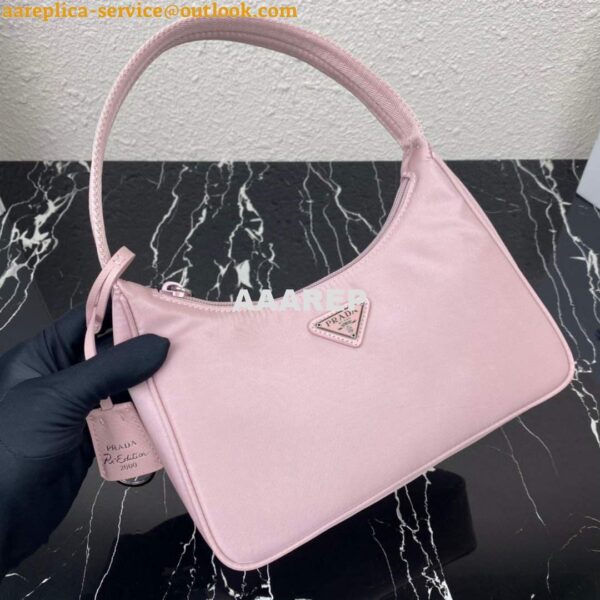 Replica Prada 1NE515 Re-Nylon Re-Edition 2000 mini-bag Light Pink 8