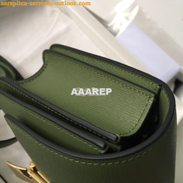 Replica Celine Classic Box Bag in Calfskin with Cork Effect Matcha 8