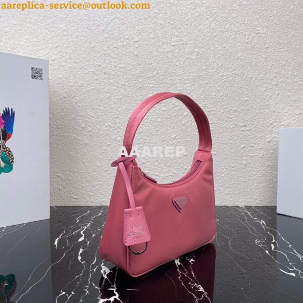 Replica Prada 1NE515 Re-Nylon Re-Edition 2000 mini-bag Pink 4