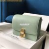 Replica Celine Classic Box Bag in Calfskin with Cork Effect Matcha