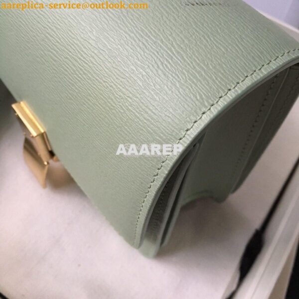 Replica Celine Classic Box Bag in Calfskin with Cork Effect Mint 6