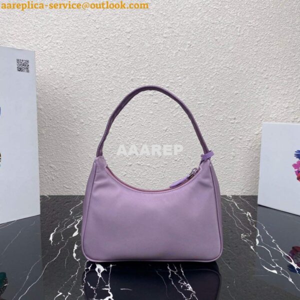 Replica Prada 1NE515 Re-Nylon Re-Edition 2000 mini-bag Purple 3