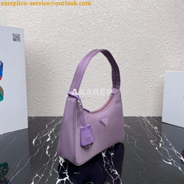 Replica Prada 1NE515 Re-Nylon Re-Edition 2000 mini-bag Purple 4