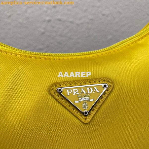 Replica Prada 1NE515 Re-Nylon Re-Edition 2000 mini-bag Yellow 7