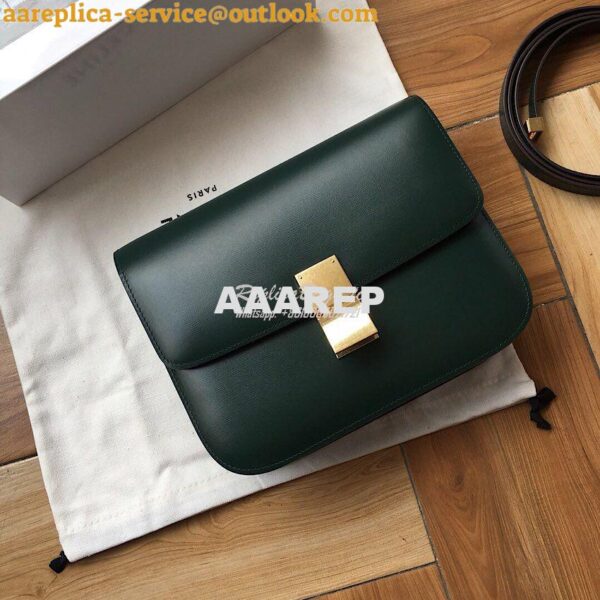 Replica Celine Classic Box Bag in Smooth Calfskin Amazone 3