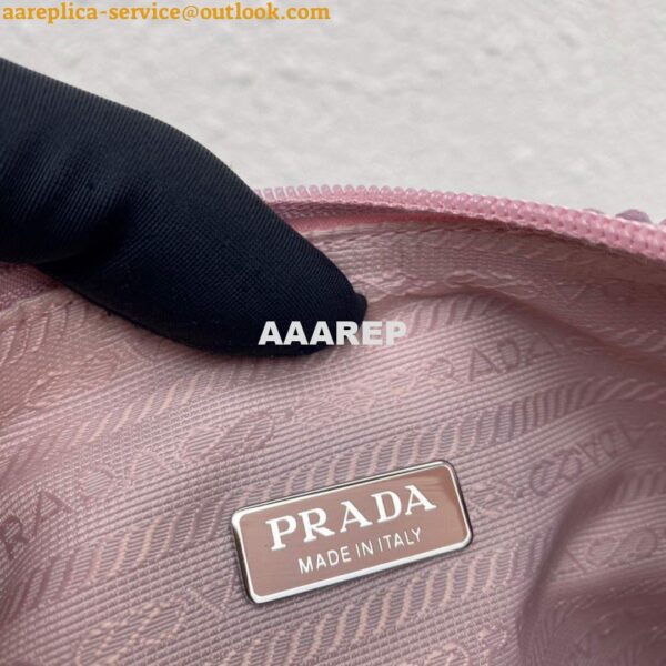 Replica Prada 1NE515 Satin mini-bag with artificial crystals Pink 10