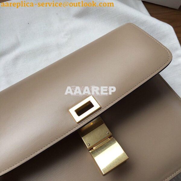 Replica Celine Classic Box Bag in Smooth Calfskin Beige 10