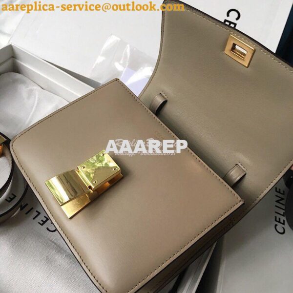 Replica Celine Classic Box Bag in Smooth Calfskin Beige 14