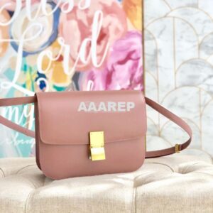 Replica Celine Classic Box Bag in Smooth Calfskin Blush 2