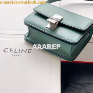 Replica Celine Classic Box Bag in Smooth Calfskin Celadon 2