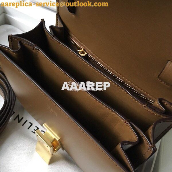 Replica Celine Classic Box Bag in Smooth Calfskin Camel 15