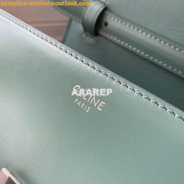 Replica Celine Classic Box Bag in Smooth Calfskin Celadon 9