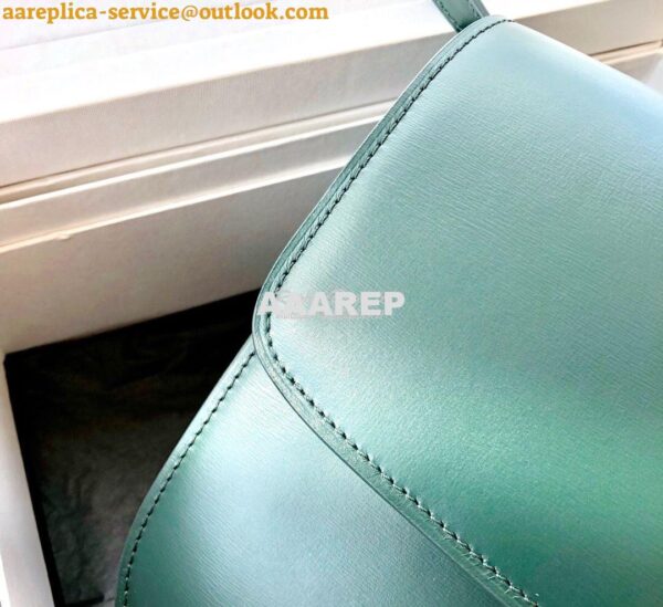 Replica Celine Classic Box Bag in Smooth Calfskin Dark Green 9