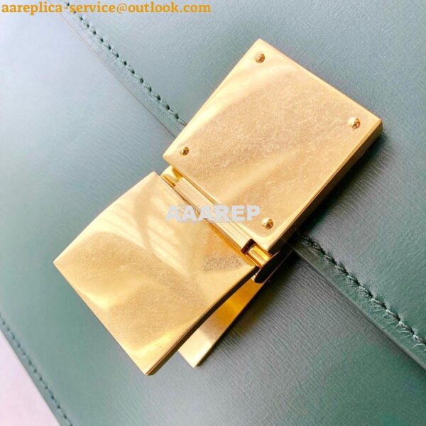 Replica Celine Classic Box Bag in Smooth Calfskin Dark Green 10