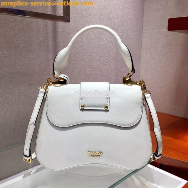 Replica Prada Sidonie Medium Bag 1BN005 White 6