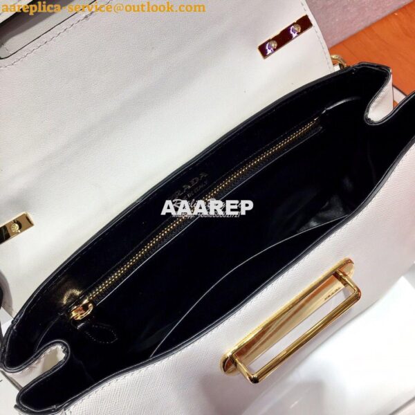 Replica Prada Sidonie Medium Bag 1BN005 White 10