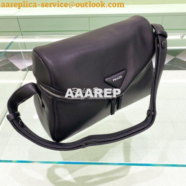 Replica Prada Signaux Bag Padded Nappa Leather 1BC165 Black 3