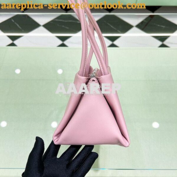 Replica Prada Small Leather Bag 1BA368 Alabaster Pink 6