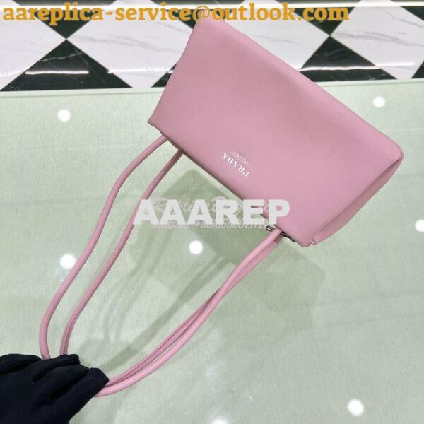 Replica Prada Small Leather Bag 1BA368 Alabaster Pink 7