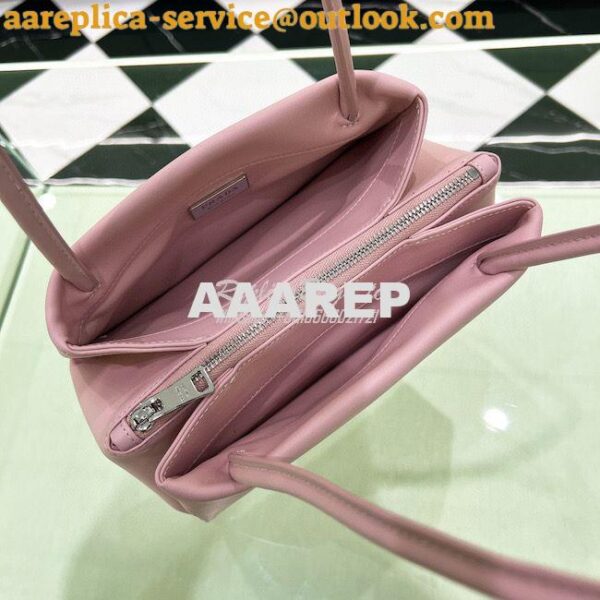 Replica Prada Small Leather Bag 1BA368 Alabaster Pink 10