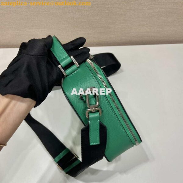 Replica Prada 2VH069 Brique Saffiano leather bag Green 7