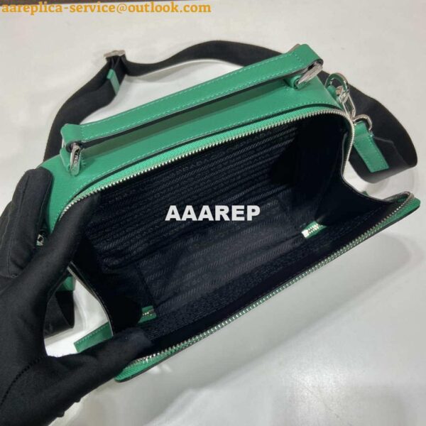 Replica Prada 2VH069 Brique Saffiano leather bag Green 9