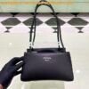 Replica Prada Small Leather Bag 1BA368 Brown 2