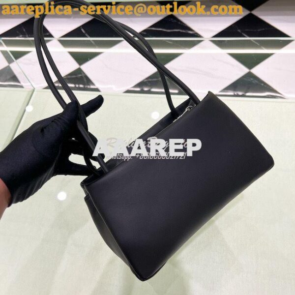 Replica Prada Small Leather Bag 1BA368 Black 7