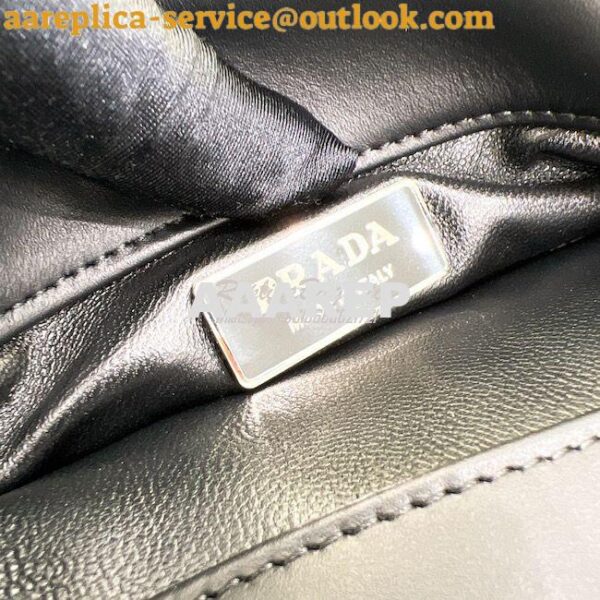 Replica Prada Small Leather Bag 1BA368 Black 12