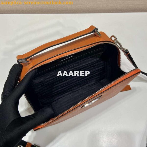 Replica Prada 2VH069 Brique Saffiano leather bag Orange 9