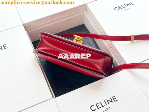 Replica Celine Classic Box Bag in Smooth Calfskin Red 12