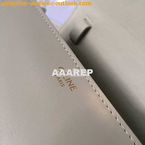 Replica Celine Classic Box Bag in Smooth Calfskin White 7