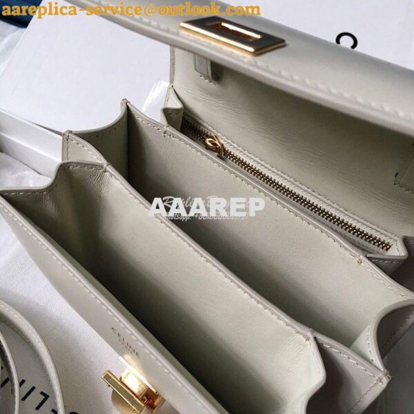 Replica Celine Classic Box Bag in Smooth Calfskin White 8