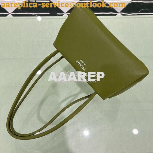 Replica Prada Small Leather Bag 1BA368 Green 6