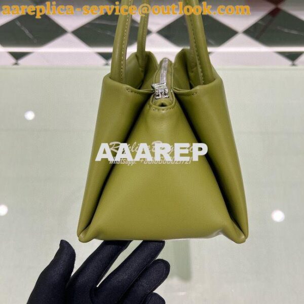 Replica Prada Small Leather Bag 1BA368 Green 8