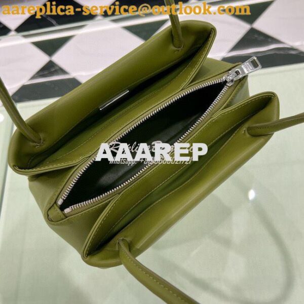 Replica Prada Small Leather Bag 1BA368 Green 11