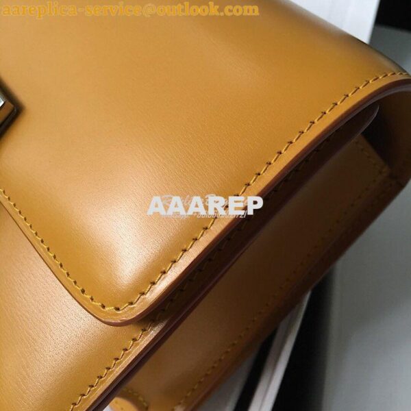 Replica Celine Classic Box Bag in Smooth Calfskin Yellow 5